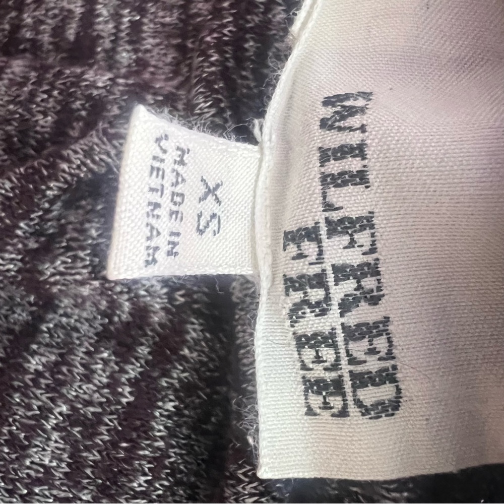Wilfred free skirt Heathered purple white leg slit long stretchy soft comfy maxi - Picture 6 of 9
